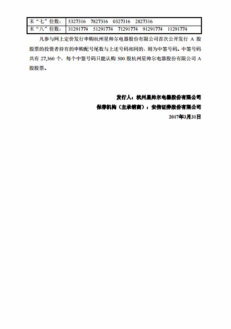 最新中签公告发布